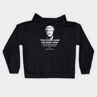 Marcus Aurelius, Chief Stoic Kids Hoodie